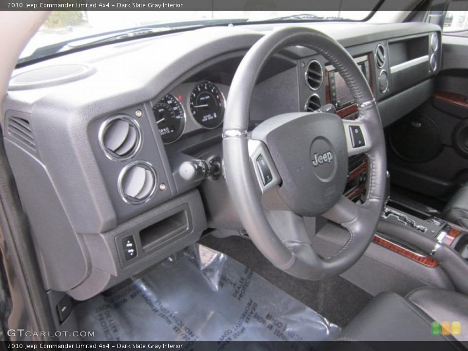 Dark Slate Gray Interior Steering Wheel for the 2010 Jeep Commander Limited 4x4 #46730073