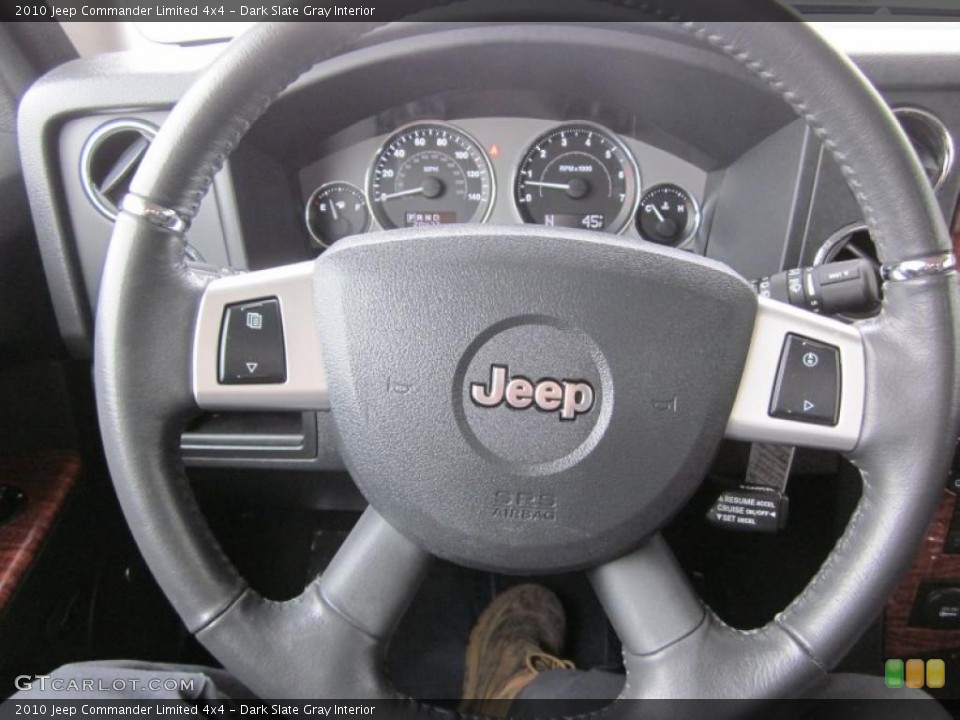 Dark Slate Gray Interior Steering Wheel for the 2010 Jeep Commander Limited 4x4 #46730100