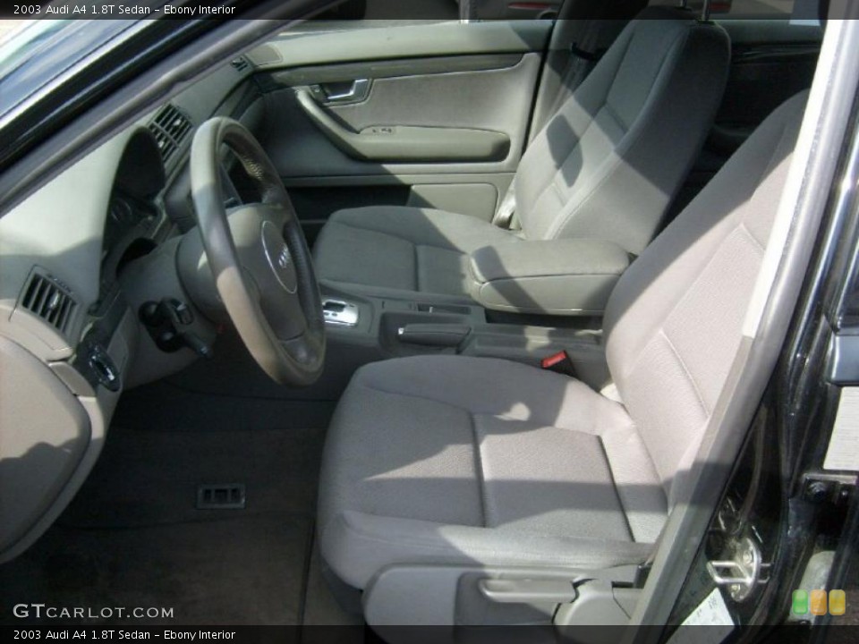 Ebony Interior Photo for the 2003 Audi A4 1.8T Sedan #46730136