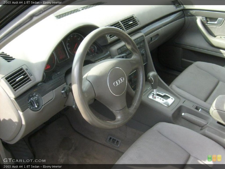 Ebony Interior Prime Interior for the 2003 Audi A4 1.8T Sedan #46730151