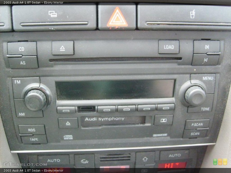 Ebony Interior Controls for the 2003 Audi A4 1.8T Sedan #46730364