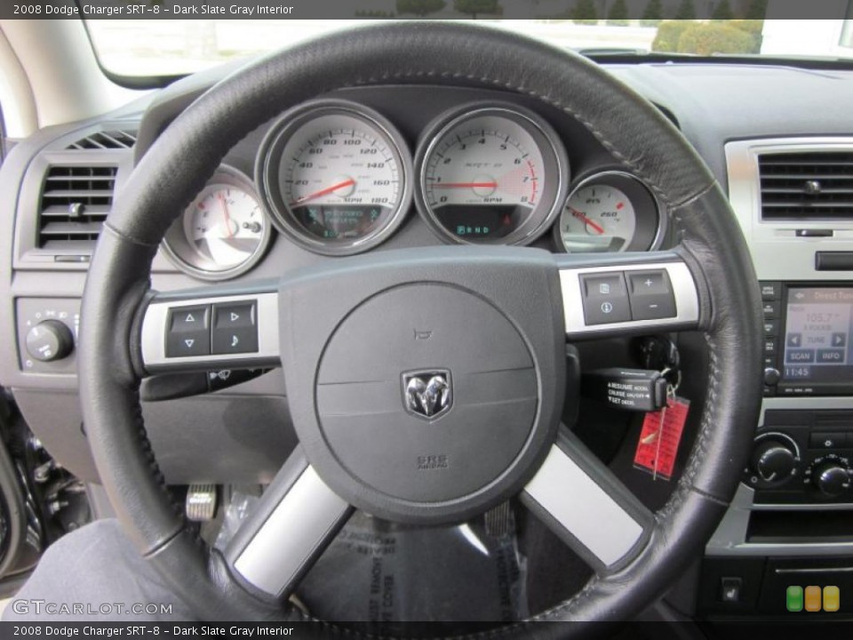 Dark Slate Gray Interior Steering Wheel for the 2008 Dodge Charger SRT-8 #46730490