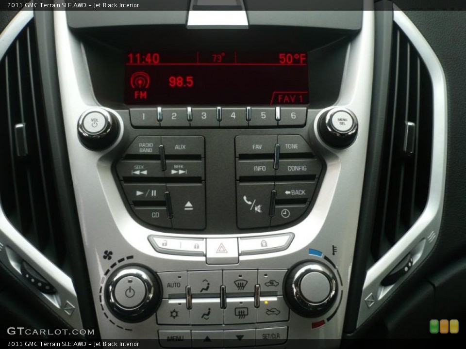 Jet Black Interior Controls for the 2011 GMC Terrain SLE AWD #46730604