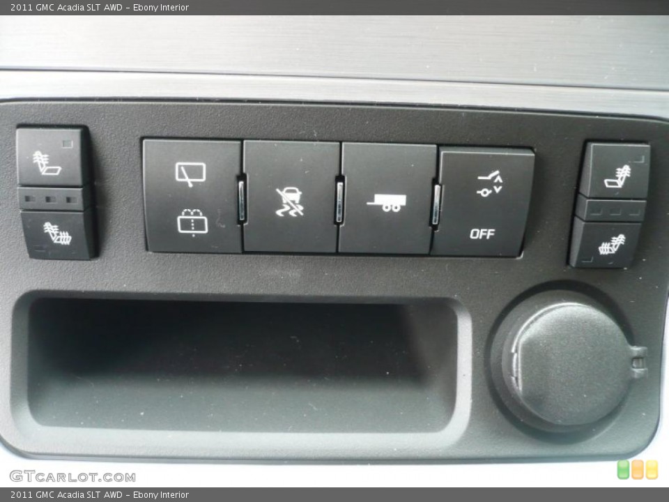 Ebony Interior Controls for the 2011 GMC Acadia SLT AWD #46730766