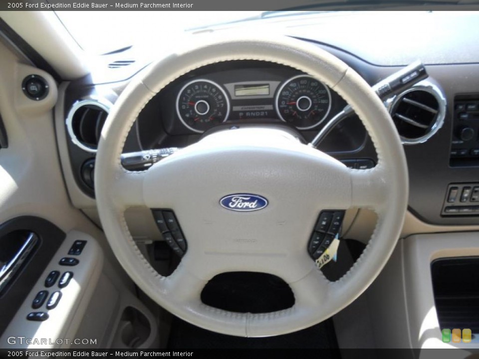 Medium Parchment Interior Steering Wheel for the 2005 Ford Expedition Eddie Bauer #46732014