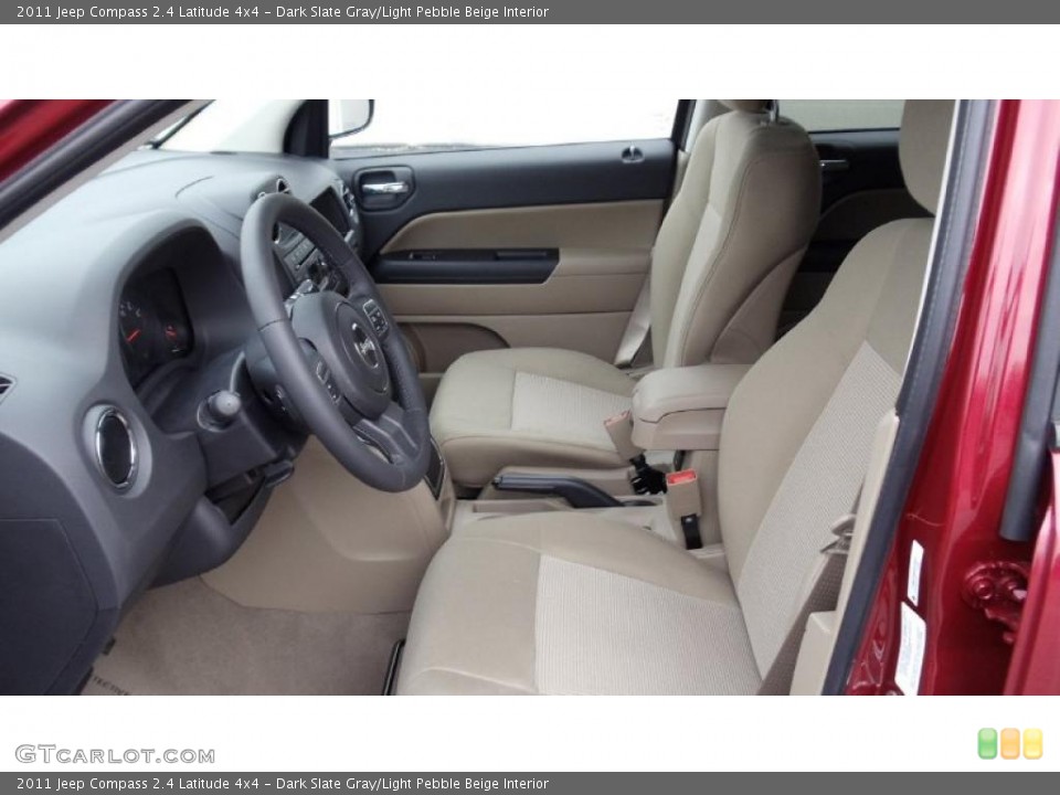 Dark Slate Gray/Light Pebble Beige Interior Photo for the 2011 Jeep Compass 2.4 Latitude 4x4 #46732785