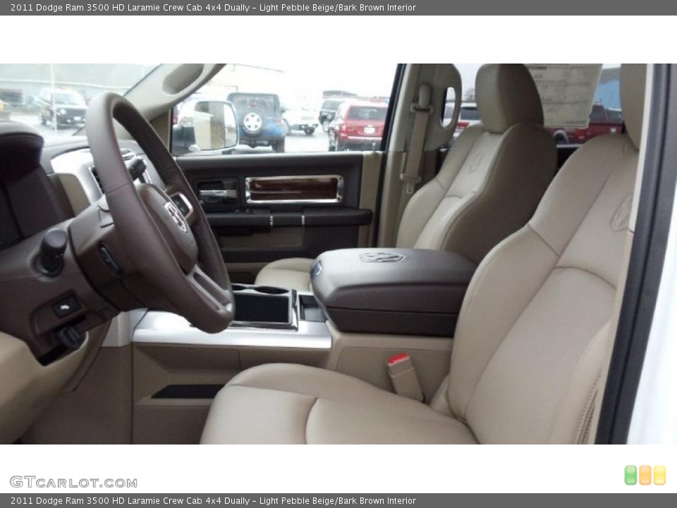 Light Pebble Beige/Bark Brown Interior Photo for the 2011 Dodge Ram 3500 HD Laramie Crew Cab 4x4 Dually #46733046
