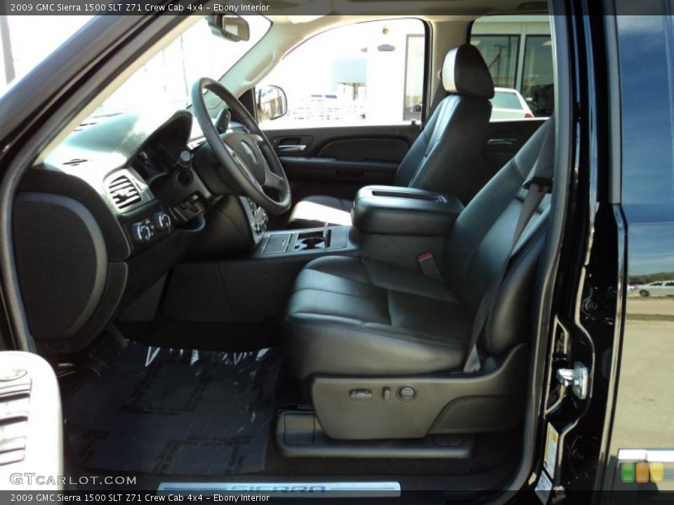Ebony Interior Photo for the 2009 GMC Sierra 1500 SLT Z71 Crew Cab 4x4 #46733112
