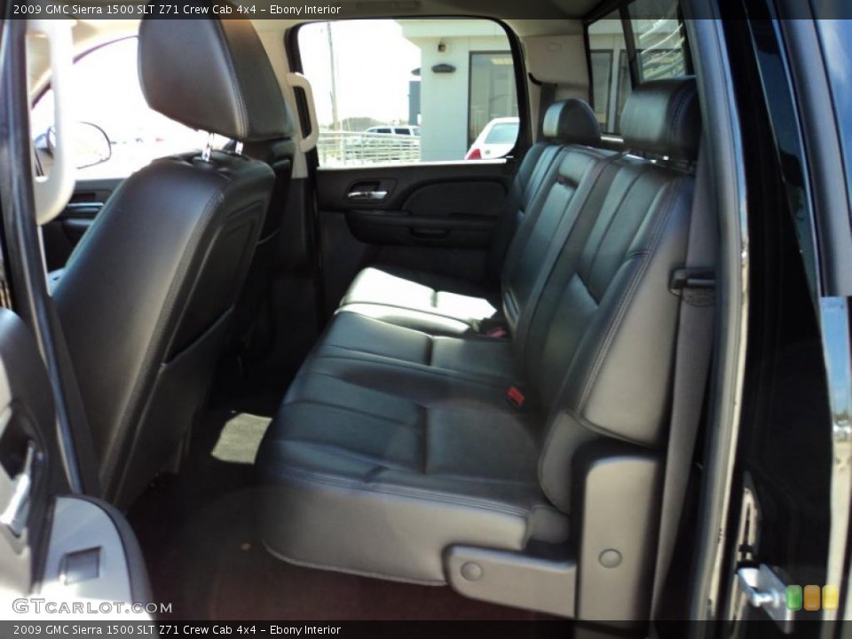 Ebony Interior Photo for the 2009 GMC Sierra 1500 SLT Z71 Crew Cab 4x4 #46733127