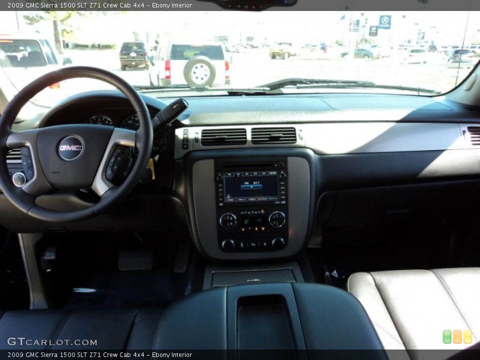 Ebony Interior Dashboard for the 2009 GMC Sierra 1500 SLT Z71 Crew Cab 4x4 #46733142