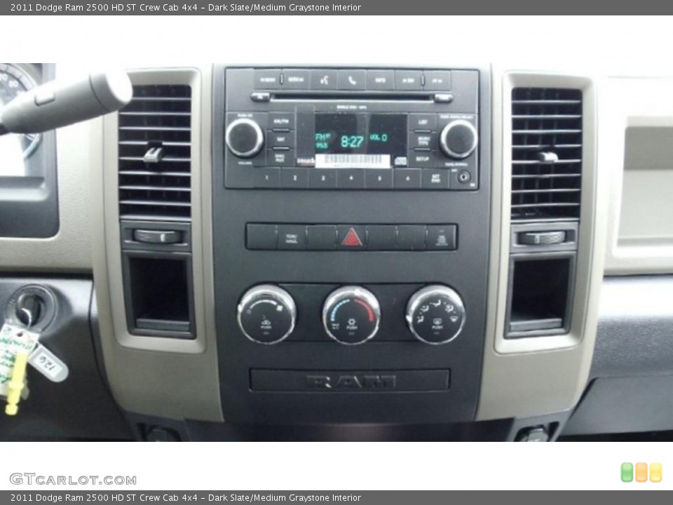 Dark Slate/Medium Graystone Interior Controls for the 2011 Dodge Ram 2500 HD ST Crew Cab 4x4 #46733670