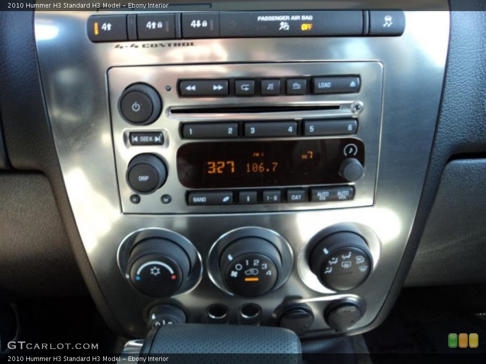 Ebony Interior Controls for the 2010 Hummer H3  #46733856