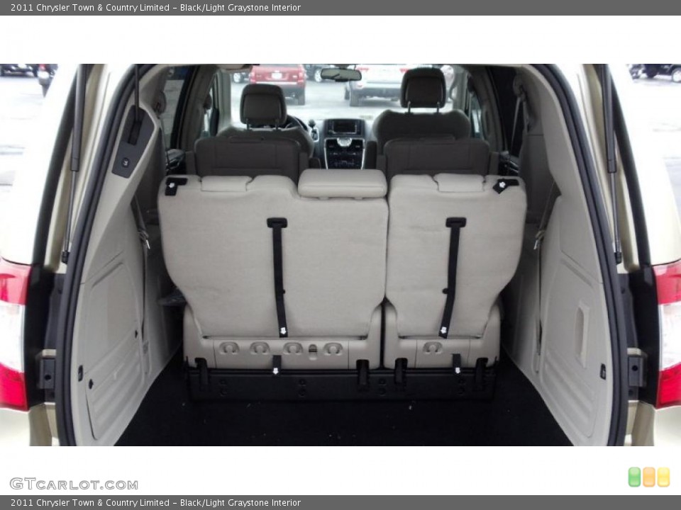 Black/Light Graystone Interior Trunk for the 2011 Chrysler Town & Country Limited #46734744