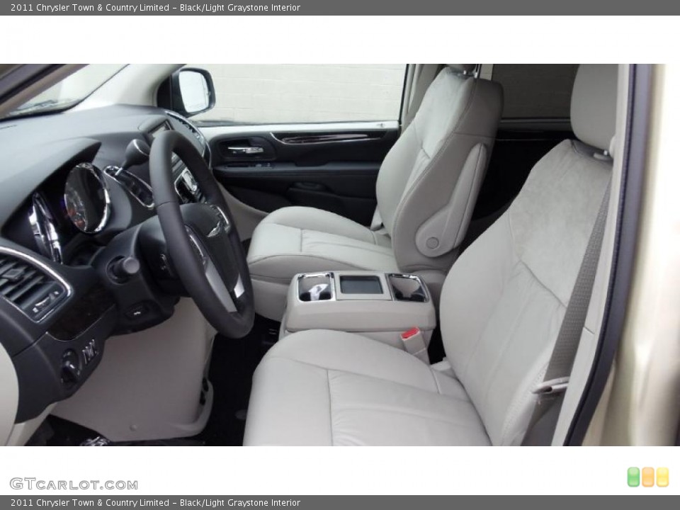 Black/Light Graystone Interior Photo for the 2011 Chrysler Town & Country Limited #46734852