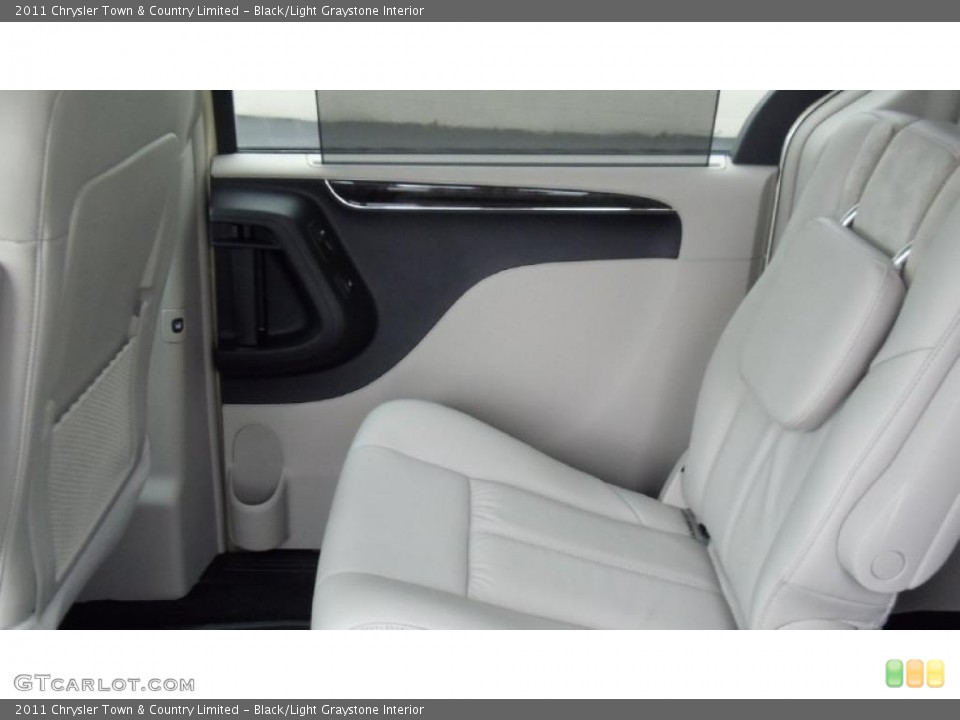 Black/Light Graystone Interior Photo for the 2011 Chrysler Town & Country Limited #46734879