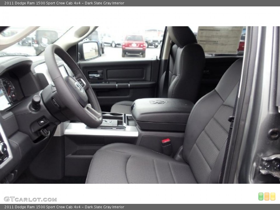 Dark Slate Gray Interior Photo for the 2011 Dodge Ram 1500 Sport Crew Cab 4x4 #46735752