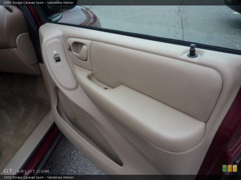 Sandstone Interior Door Panel for the 2003 Dodge Caravan Sport #46736748