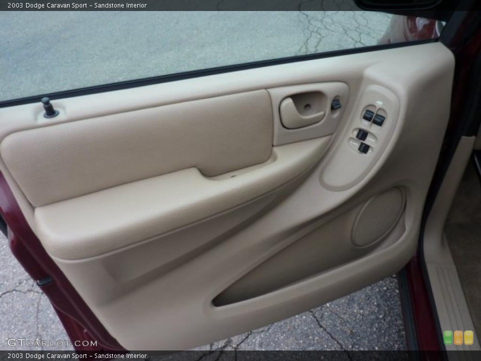Sandstone Interior Door Panel for the 2003 Dodge Caravan Sport #46736832