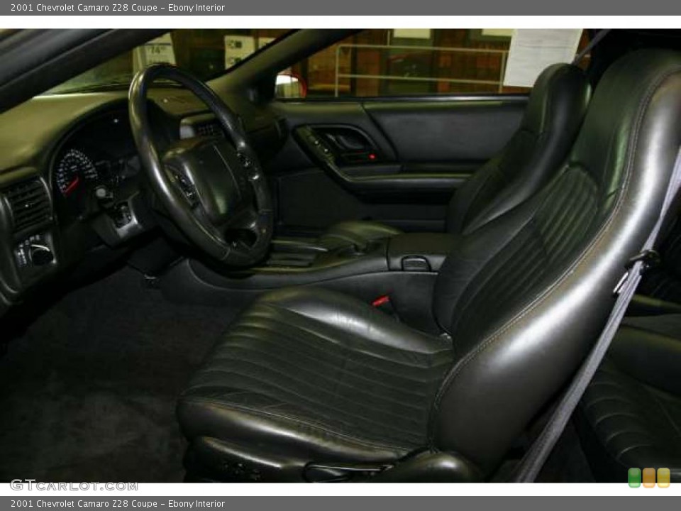 Ebony Interior Photo for the 2001 Chevrolet Camaro Z28 Coupe #46736904