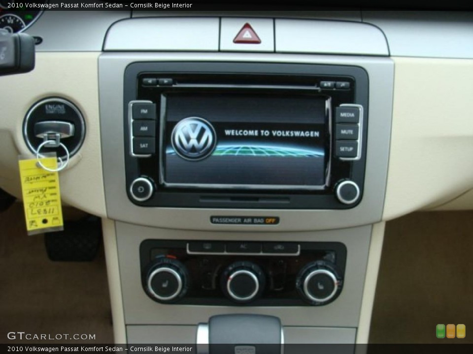Cornsilk Beige Interior Controls for the 2010 Volkswagen Passat Komfort Sedan #46736910