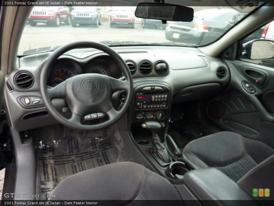 Dark Pewter Interior Prime Interior for the 2001 Pontiac Grand Am SE Sedan #46737186