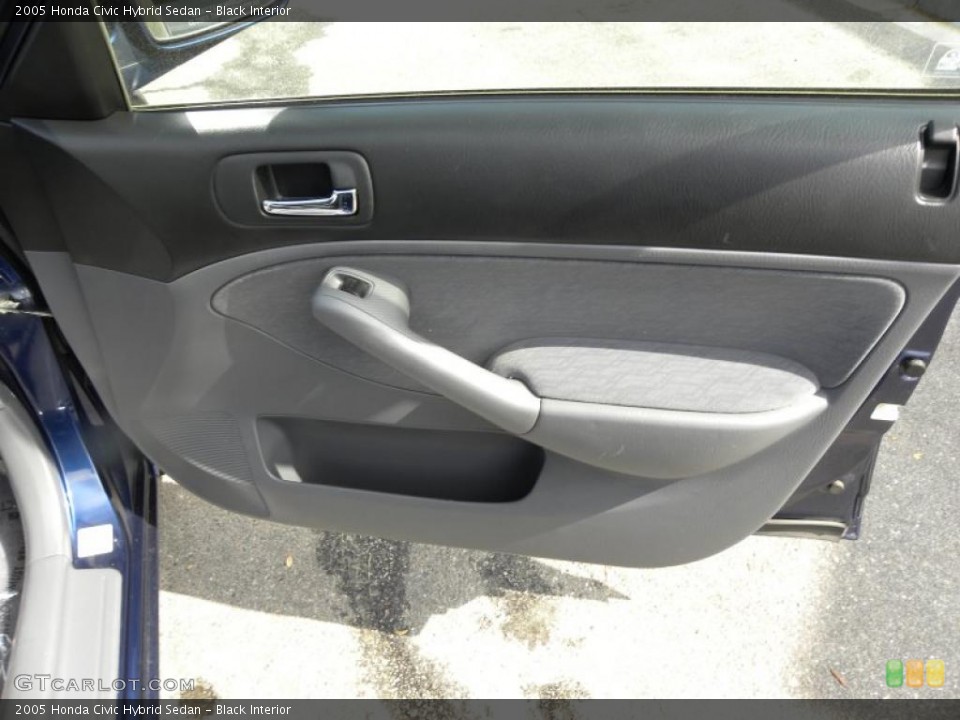 Black Interior Door Panel for the 2005 Honda Civic Hybrid Sedan #46737793