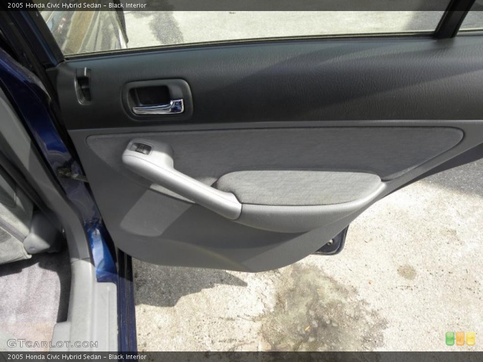 Black Interior Door Panel for the 2005 Honda Civic Hybrid Sedan #46737817