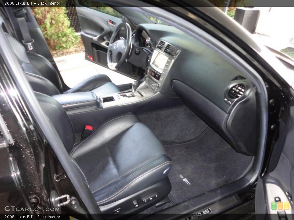 Black Interior Photo for the 2008 Lexus IS F #46738570