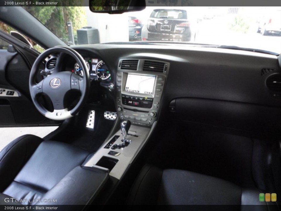 Black Interior Dashboard for the 2008 Lexus IS F #46738609
