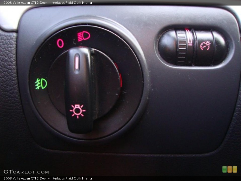 Interlagos Plaid Cloth Interior Controls for the 2008 Volkswagen GTI 2 Door #46738744