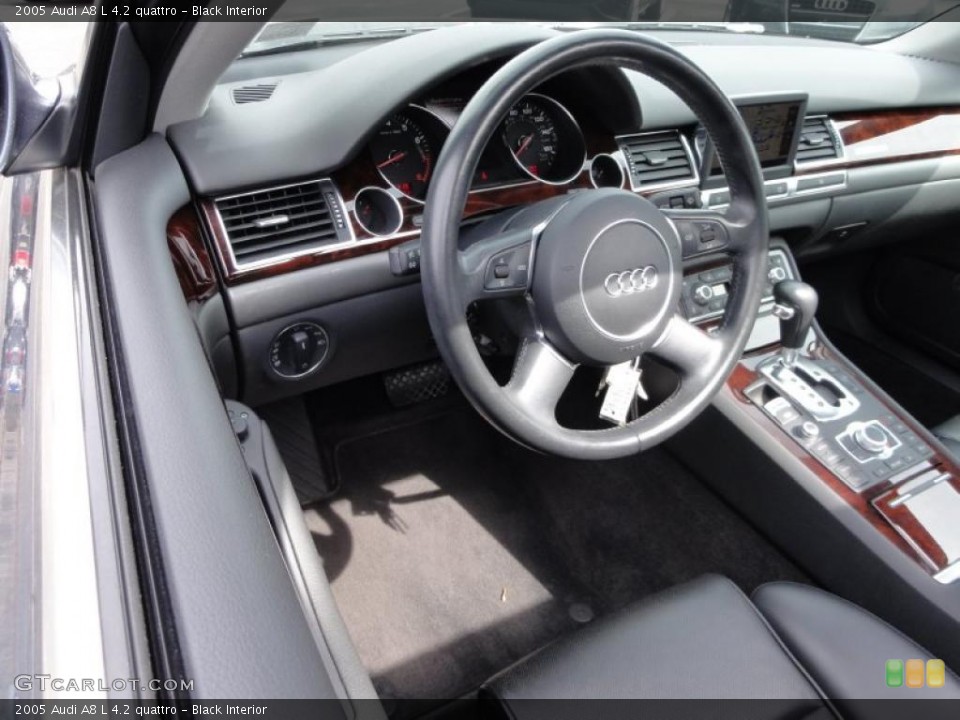 Black Interior Steering Wheel for the 2005 Audi A8 L 4.2 quattro #46739635