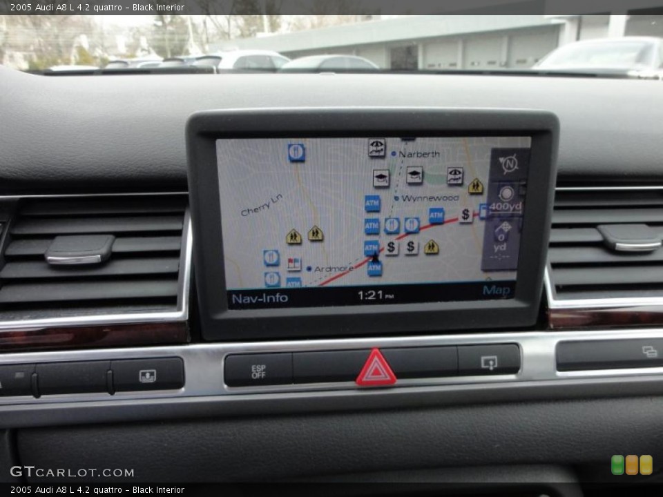 Black Interior Navigation for the 2005 Audi A8 L 4.2 quattro #46740007