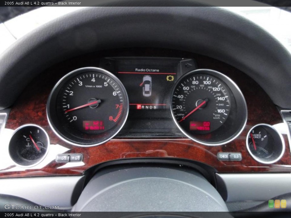 Black Interior Gauges for the 2005 Audi A8 L 4.2 quattro #46740079