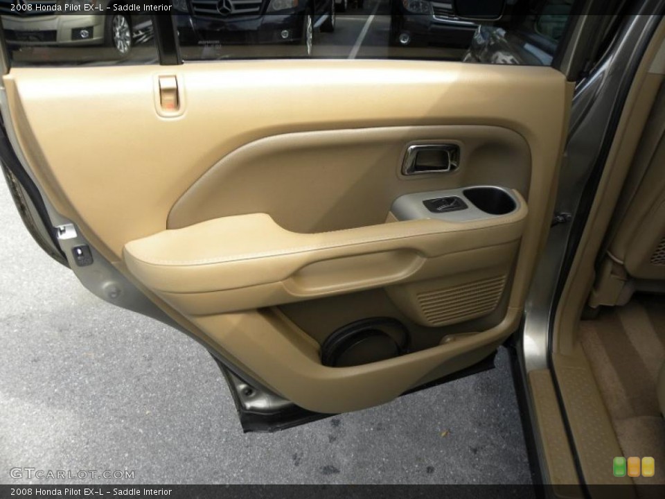 Saddle Interior Door Panel for the 2008 Honda Pilot EX-L #46741699