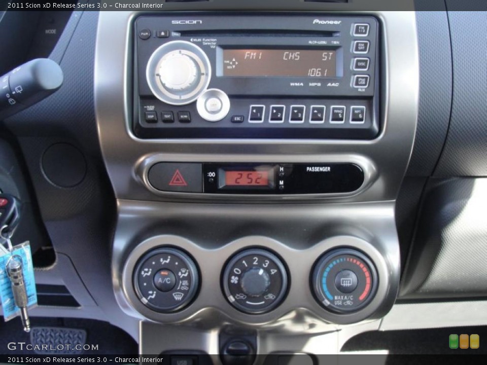 Charcoal Interior Controls for the 2011 Scion xD Release Series 3.0 #46741855