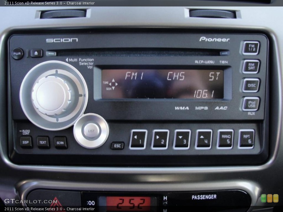 Charcoal Interior Controls for the 2011 Scion xD Release Series 3.0 #46741867