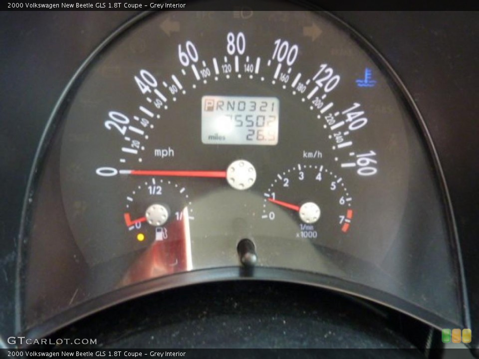 Grey Interior Gauges for the 2000 Volkswagen New Beetle GLS 1.8T Coupe #46743703