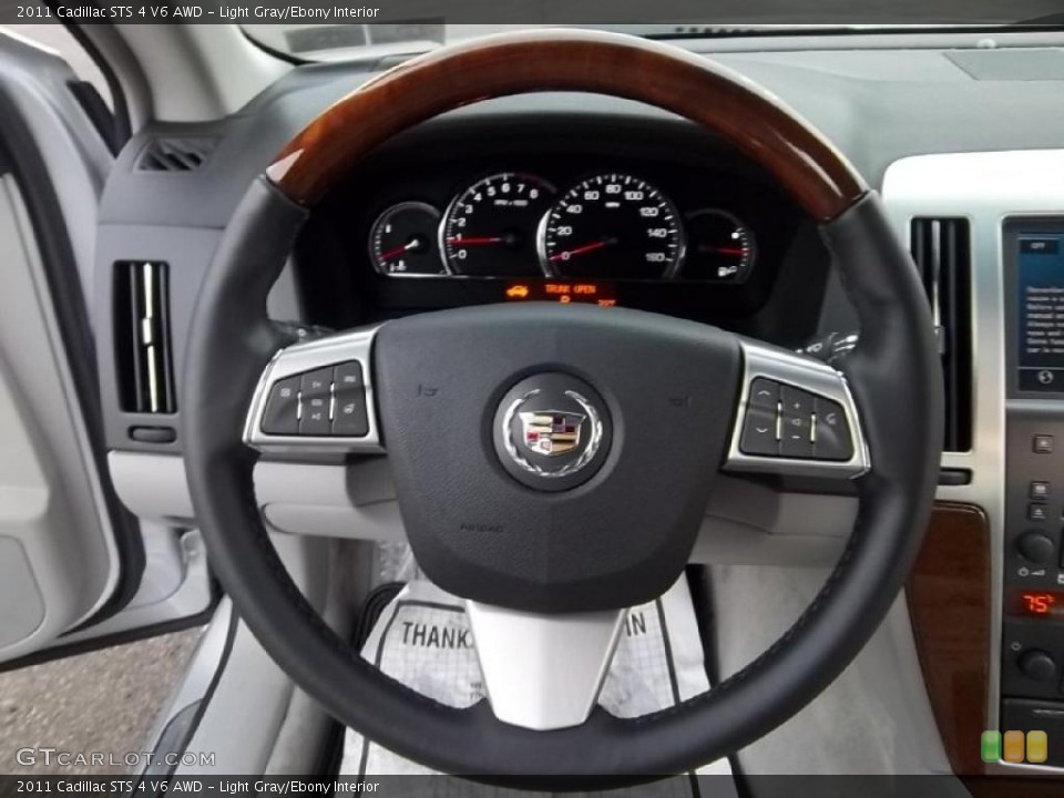 Light Gray/Ebony Interior Steering Wheel for the 2011 Cadillac STS 4 V6 AWD #46744153