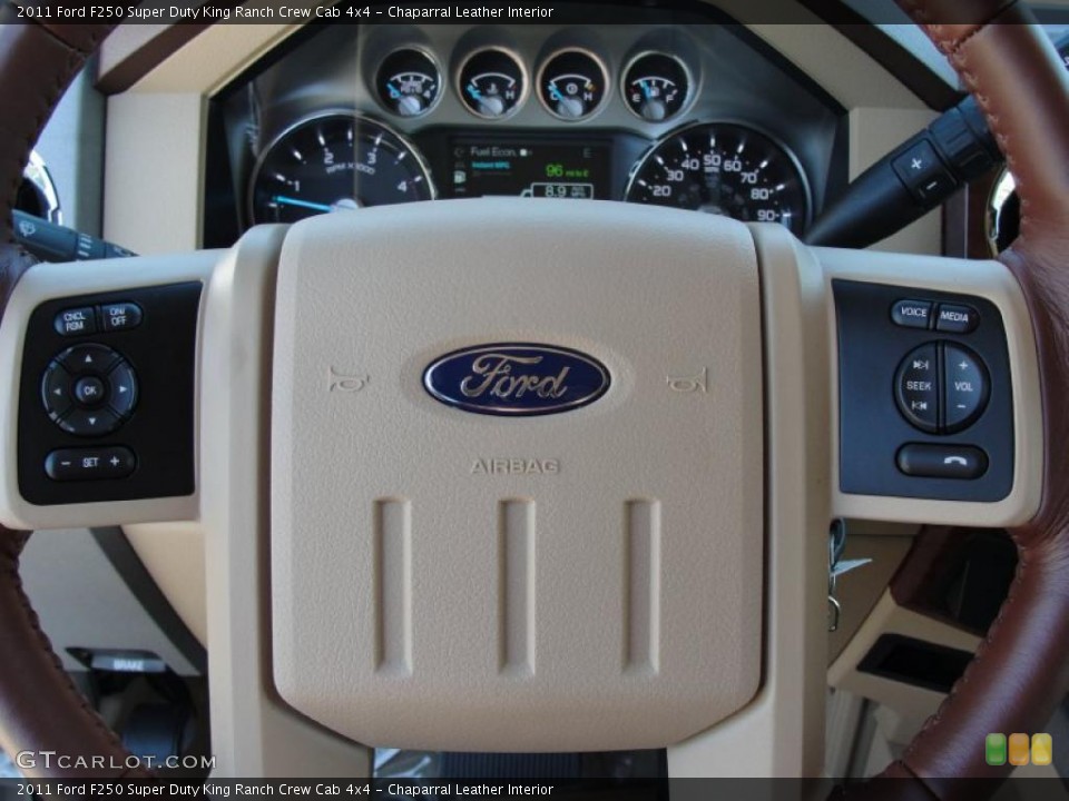 Chaparral Leather Interior Controls for the 2011 Ford F250 Super Duty King Ranch Crew Cab 4x4 #46744447