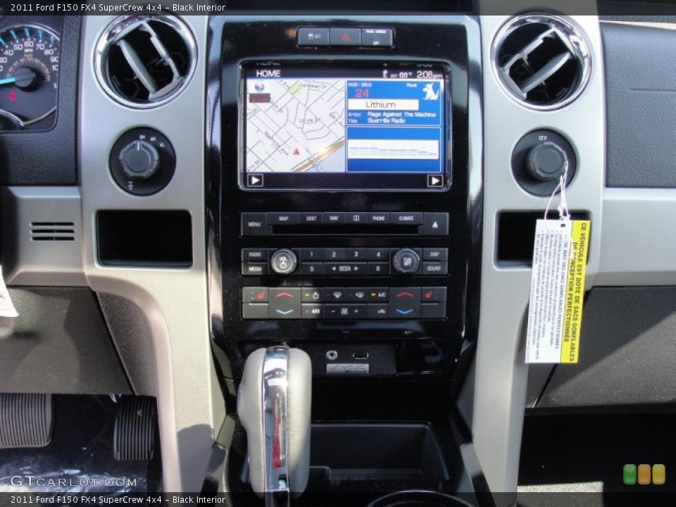Black Interior Controls for the 2011 Ford F150 FX4 SuperCrew 4x4 #46744657
