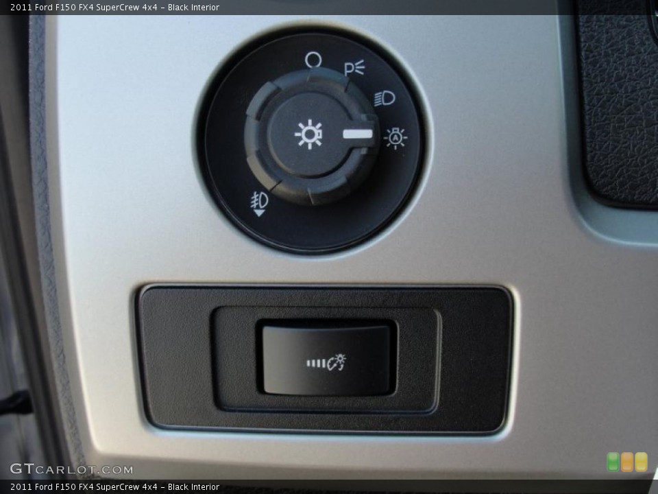 Black Interior Controls for the 2011 Ford F150 FX4 SuperCrew 4x4 #46744705