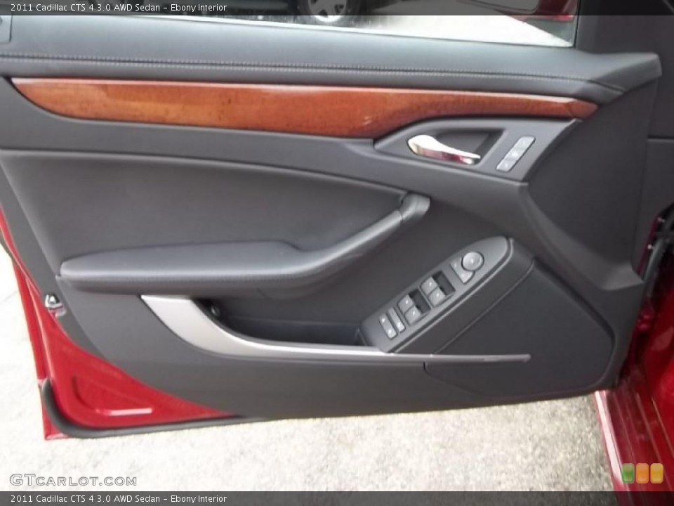 Ebony Interior Door Panel for the 2011 Cadillac CTS 4 3.0 AWD Sedan #46744831