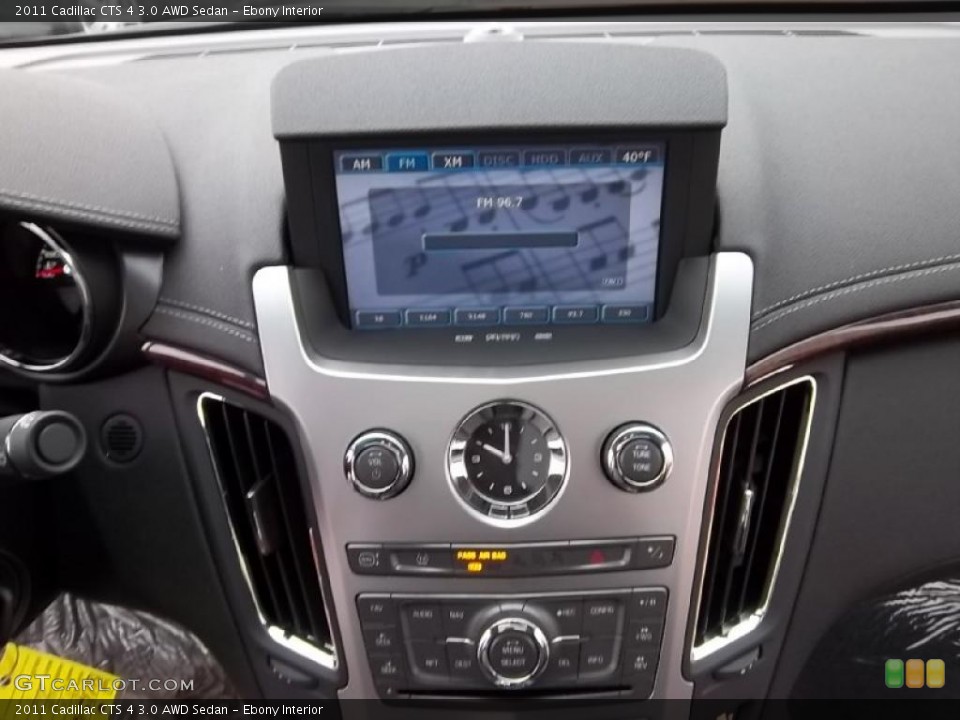 Ebony Interior Controls for the 2011 Cadillac CTS 4 3.0 AWD Sedan #46744921