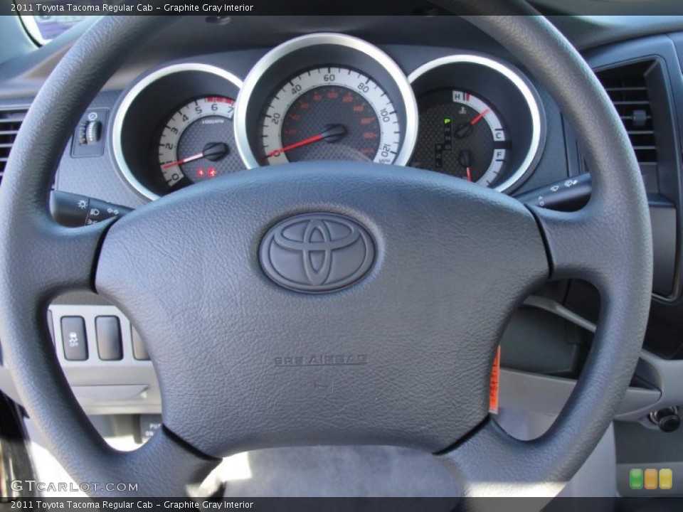 Graphite Gray Interior Steering Wheel for the 2011 Toyota Tacoma Regular Cab #46745791