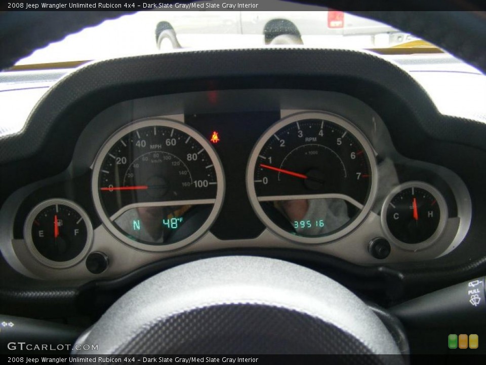 Dark Slate Gray/Med Slate Gray Interior Gauges for the 2008 Jeep Wrangler Unlimited Rubicon 4x4 #46745881