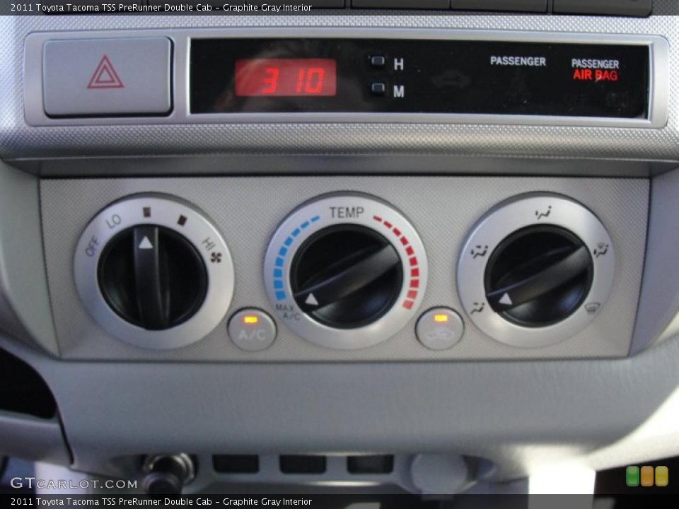 Graphite Gray Interior Controls for the 2011 Toyota Tacoma TSS PreRunner Double Cab #46746185