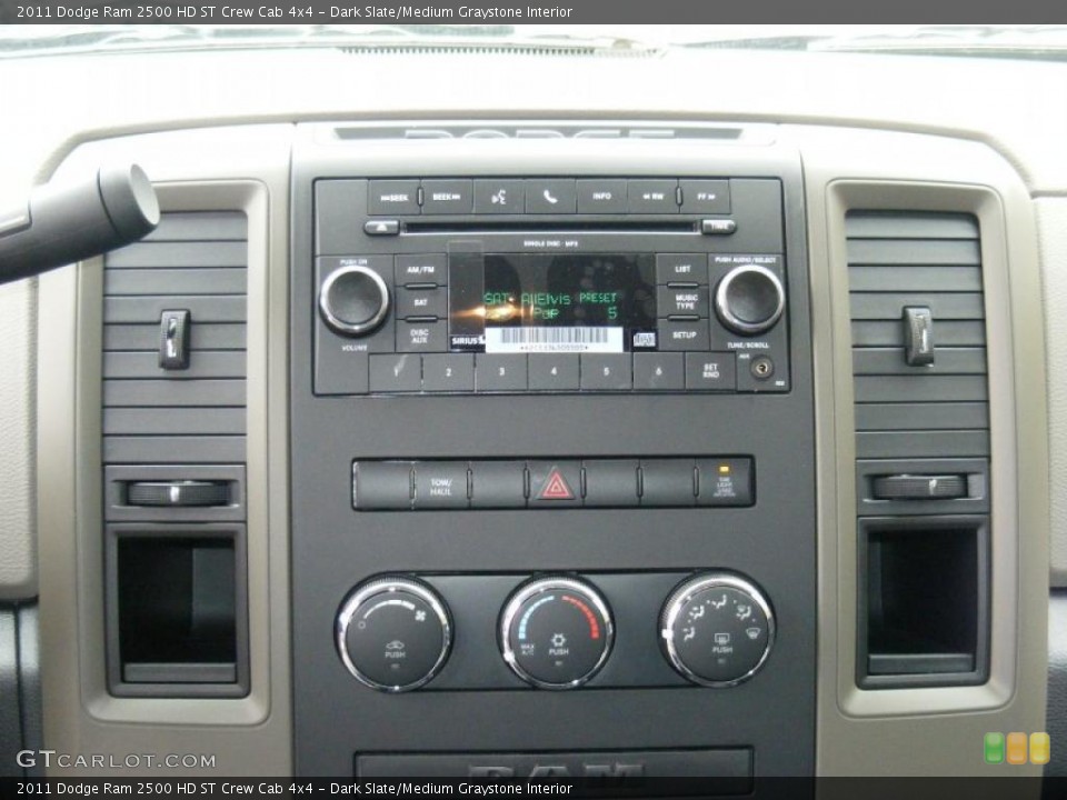 Dark Slate/Medium Graystone Interior Controls for the 2011 Dodge Ram 2500 HD ST Crew Cab 4x4 #46746422