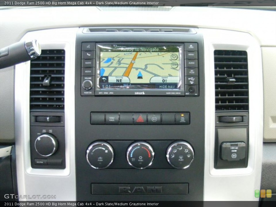 Dark Slate/Medium Graystone Interior Navigation for the 2011 Dodge Ram 2500 HD Big Horn Mega Cab 4x4 #46746647