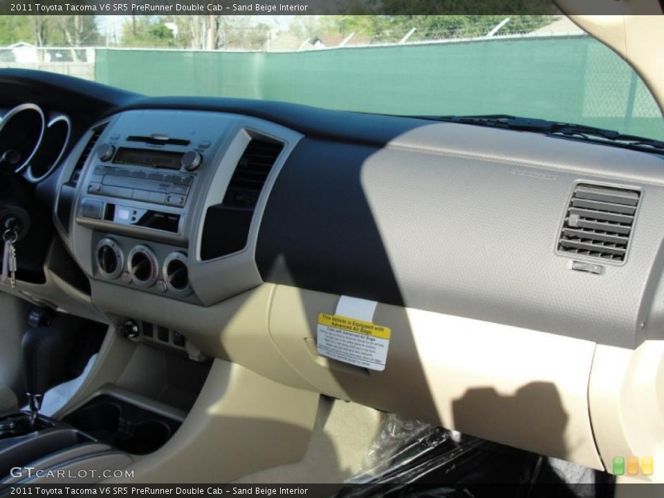 Sand Beige Interior Dashboard for the 2011 Toyota Tacoma V6 SR5 PreRunner Double Cab #46746740