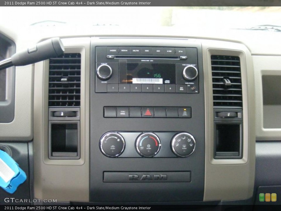 Dark Slate/Medium Graystone Interior Controls for the 2011 Dodge Ram 2500 HD ST Crew Cab 4x4 #46747019